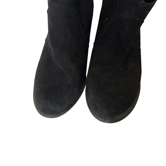Faded Glory Size 8 Black Block Heel Western Cowboy Carter Ankle Booties Boots - Picture 7 of 10
